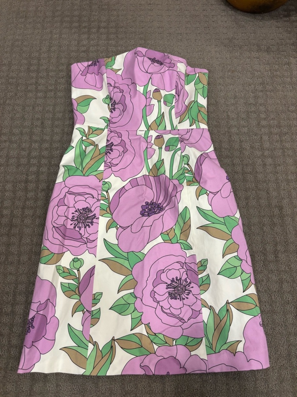 LOFT Cream Strapless Sundress